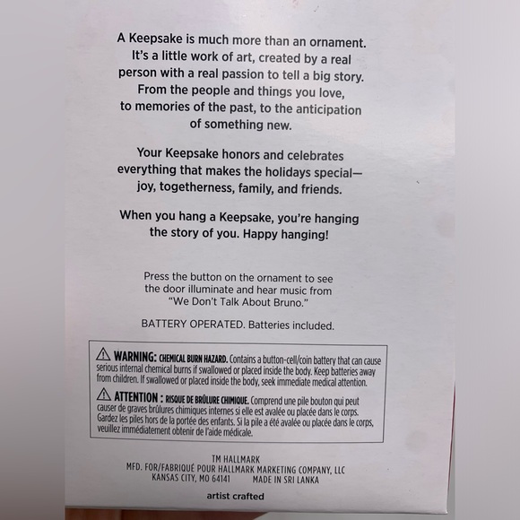 Hallmark keepsake Christmas ornament Disney’s encanto we don’t talk about Bruno - Picture 3 of 4